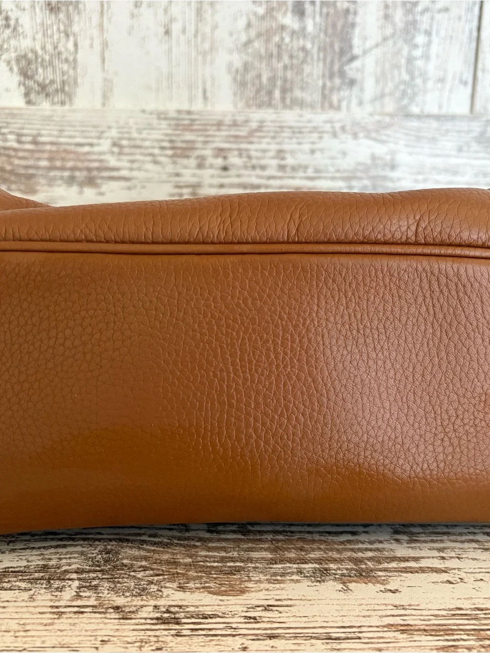 Michael Kors Tan Pebbled Leather Backpack with Gold Logo